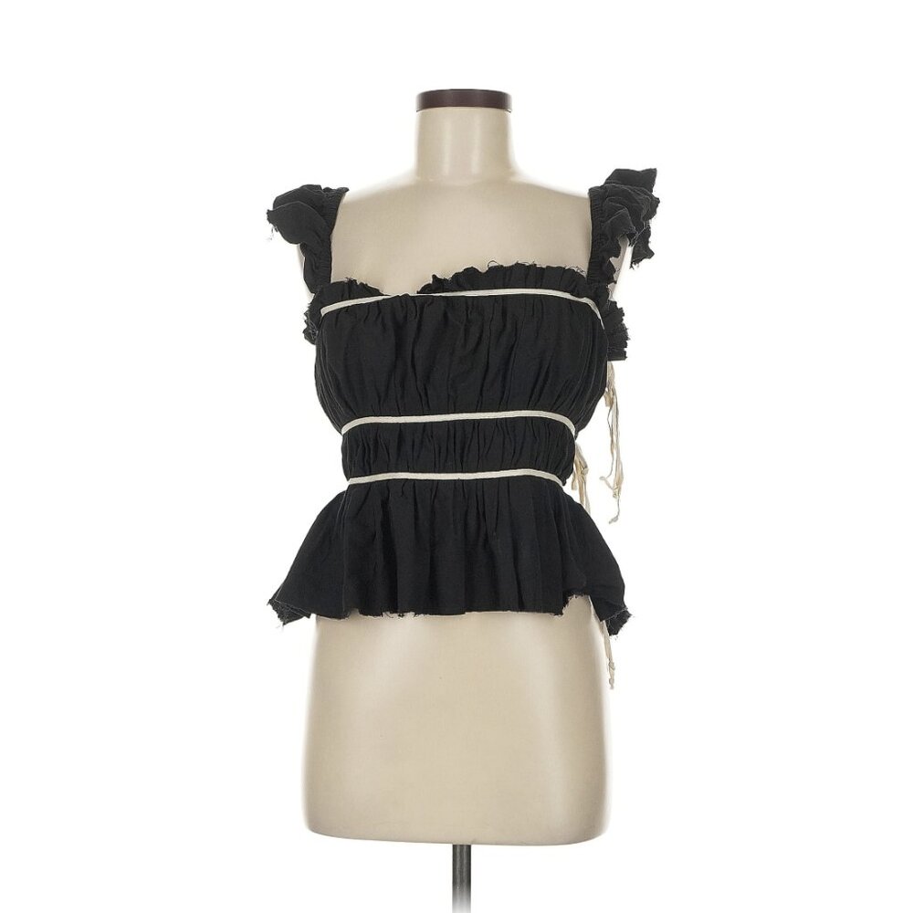 FREE PEOPLE Claude Corset Top Black